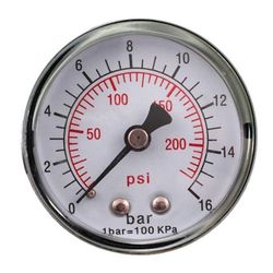 GAV Pressure Gauge 1/4'rear 50mm D5014r16 Packaged